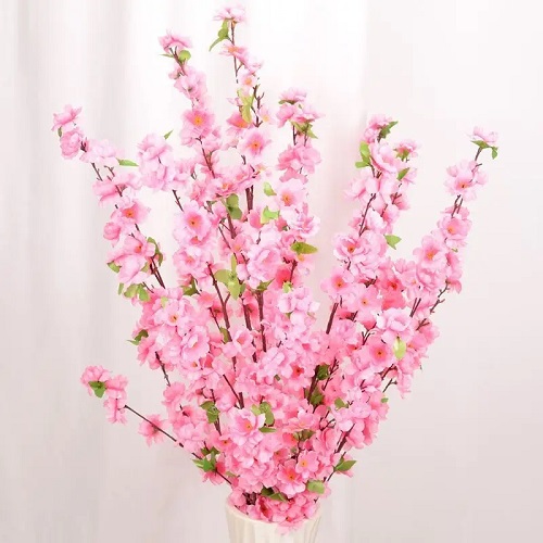 Pink Flowering Branch - Artificial floral - tall artificial pink flowering branches
